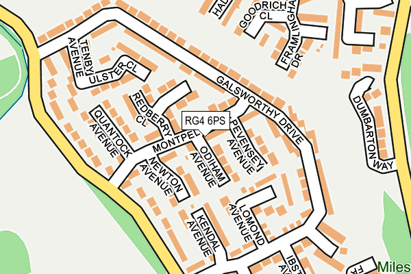 RG4 6PS map - OS OpenMap – Local (Ordnance Survey)