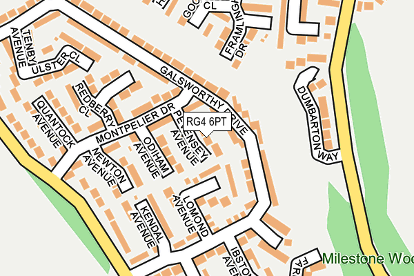 RG4 6PT map - OS OpenMap – Local (Ordnance Survey)