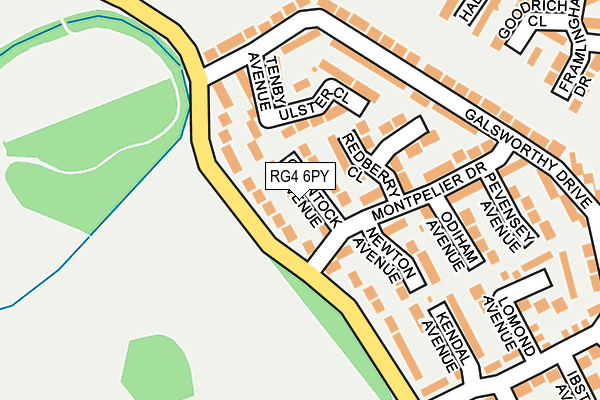 RG4 6PY map - OS OpenMap – Local (Ordnance Survey)