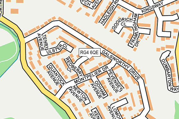 RG4 6QE map - OS OpenMap – Local (Ordnance Survey)