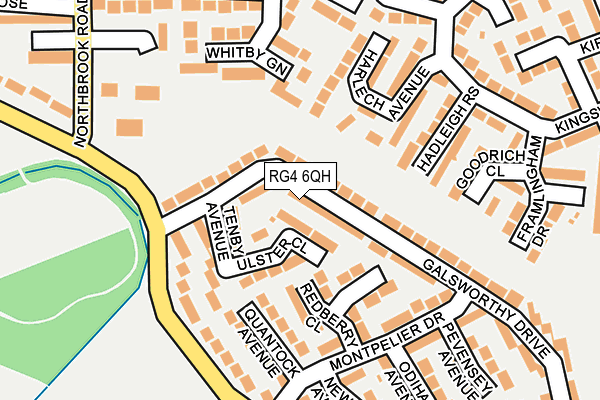 RG4 6QH map - OS OpenMap – Local (Ordnance Survey)