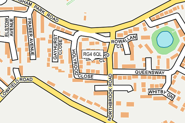 RG4 6QL map - OS OpenMap – Local (Ordnance Survey)