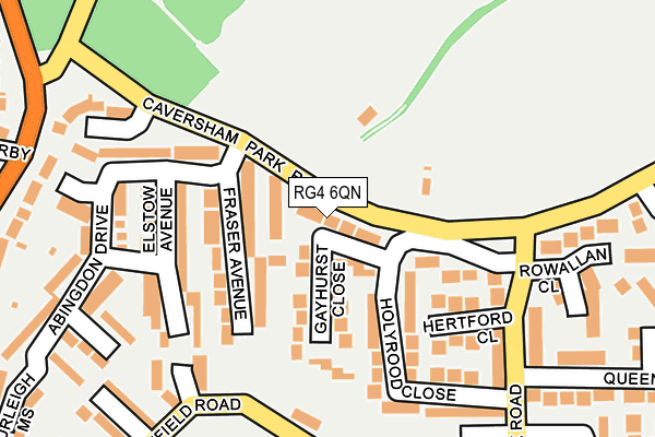 RG4 6QN map - OS OpenMap – Local (Ordnance Survey)