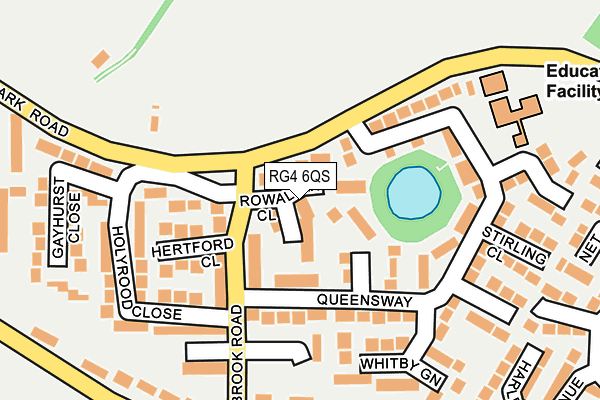 RG4 6QS map - OS OpenMap – Local (Ordnance Survey)