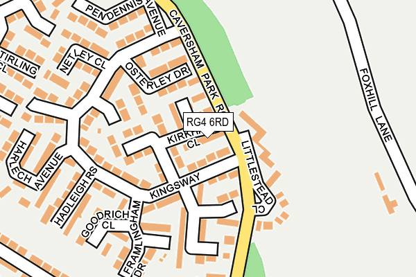 RG4 6RD map - OS OpenMap – Local (Ordnance Survey)