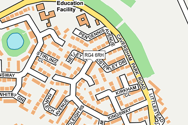 RG4 6RH map - OS OpenMap – Local (Ordnance Survey)