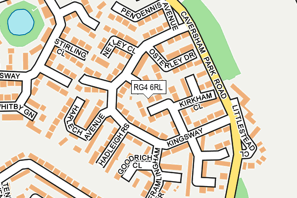 RG4 6RL map - OS OpenMap – Local (Ordnance Survey)