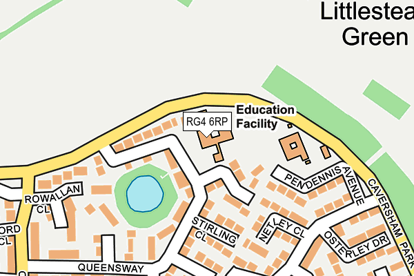 RG4 6RP map - OS OpenMap – Local (Ordnance Survey)
