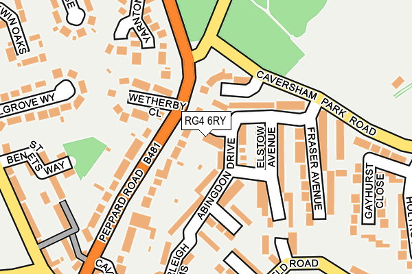 RG4 6RY map - OS OpenMap – Local (Ordnance Survey)