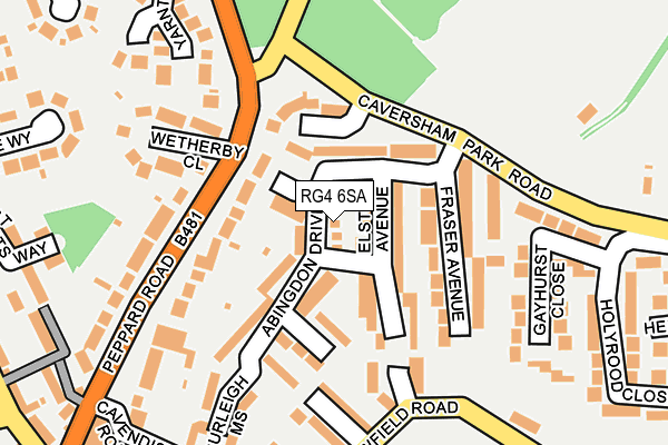 RG4 6SA map - OS OpenMap – Local (Ordnance Survey)