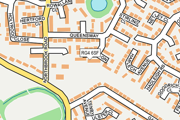 RG4 6SF map - OS OpenMap – Local (Ordnance Survey)