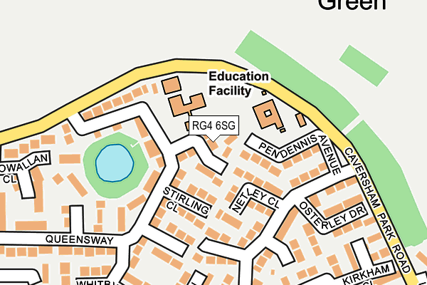 RG4 6SG map - OS OpenMap – Local (Ordnance Survey)