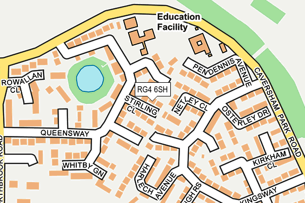 RG4 6SH map - OS OpenMap – Local (Ordnance Survey)