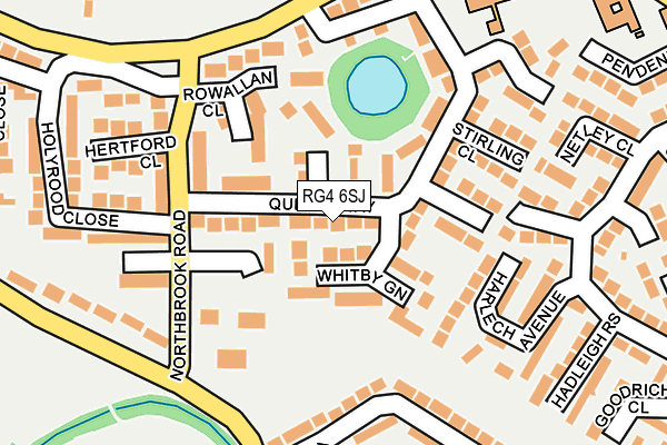 RG4 6SJ map - OS OpenMap – Local (Ordnance Survey)