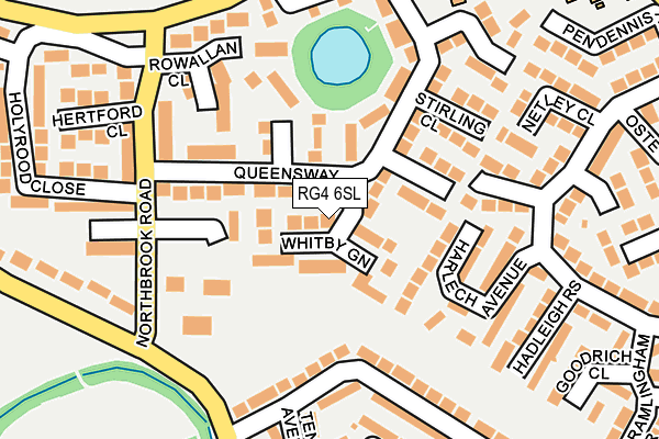 RG4 6SL map - OS OpenMap – Local (Ordnance Survey)