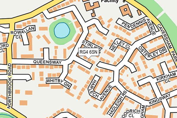 RG4 6SN map - OS OpenMap – Local (Ordnance Survey)