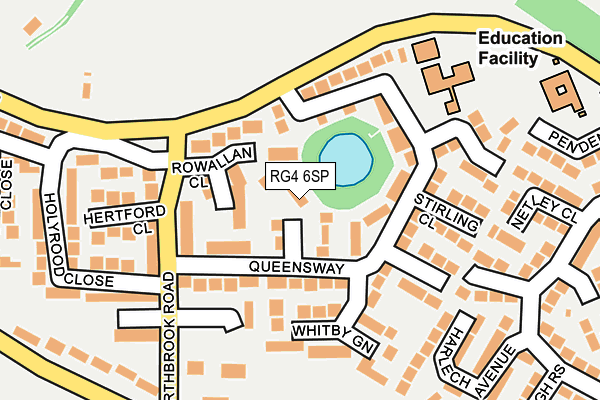 RG4 6SP map - OS OpenMap – Local (Ordnance Survey)