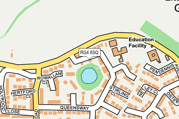 RG4 6SQ map - OS OpenMap – Local (Ordnance Survey)