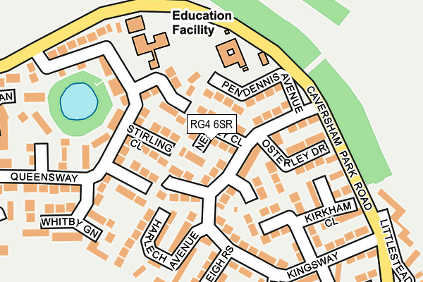 RG4 6SR map - OS OpenMap – Local (Ordnance Survey)