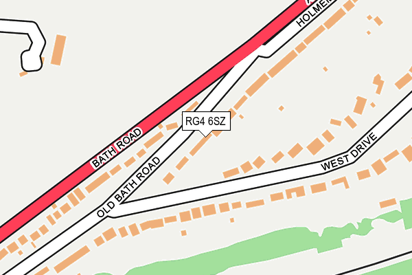RG4 6SZ map - OS OpenMap – Local (Ordnance Survey)