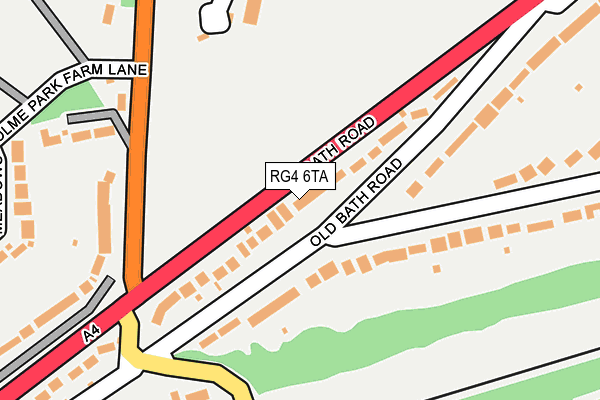 RG4 6TA map - OS OpenMap – Local (Ordnance Survey)