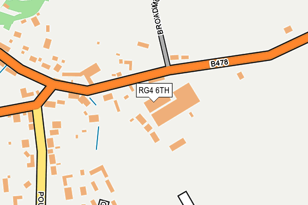 RG4 6TH map - OS OpenMap – Local (Ordnance Survey)