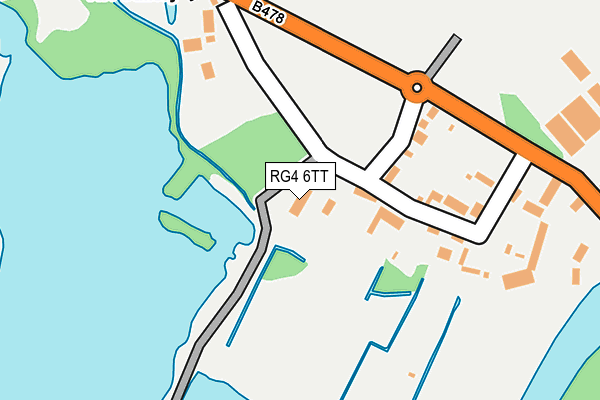 RG4 6TT map - OS OpenMap – Local (Ordnance Survey)