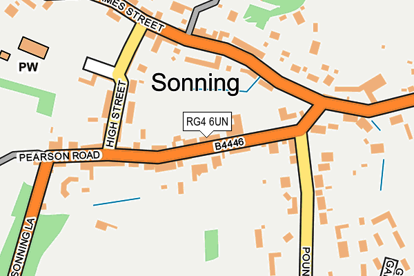 RG4 6UN map - OS OpenMap – Local (Ordnance Survey)