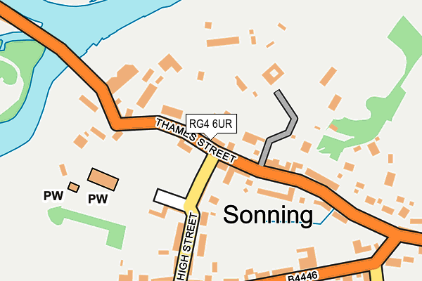 RG4 6UR map - OS OpenMap – Local (Ordnance Survey)