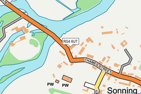 RG4 6UT map - OS OpenMap – Local (Ordnance Survey)
