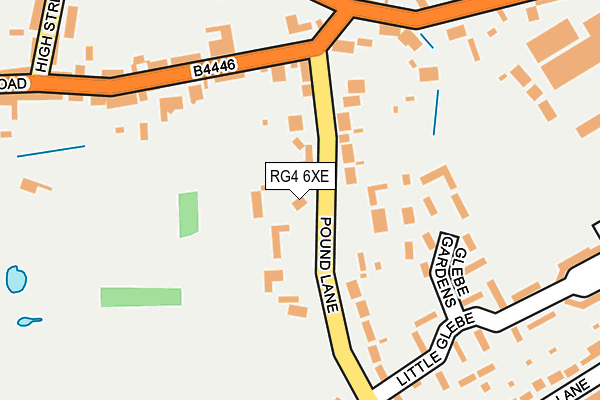 RG4 6XE map - OS OpenMap – Local (Ordnance Survey)