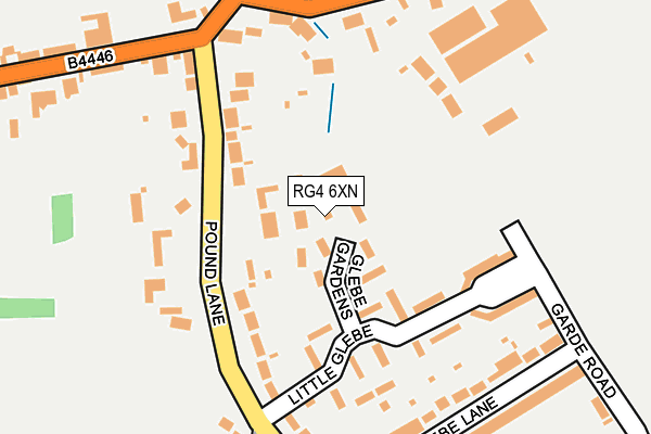 RG4 6XN map - OS OpenMap – Local (Ordnance Survey)