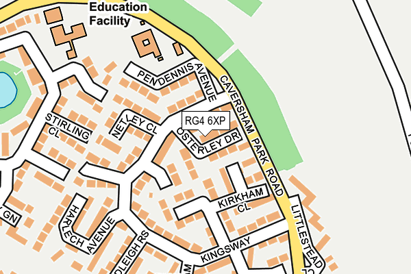 RG4 6XP map - OS OpenMap – Local (Ordnance Survey)