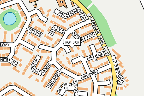 RG4 6XR map - OS OpenMap – Local (Ordnance Survey)