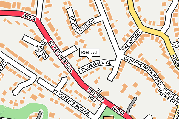 RG4 7AL map - OS OpenMap – Local (Ordnance Survey)