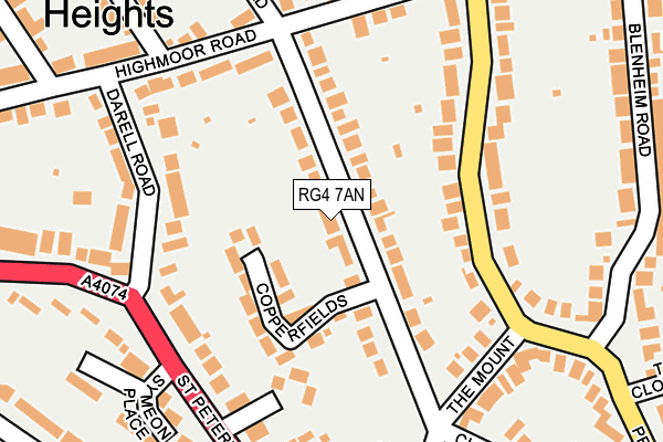 RG4 7AN map - OS OpenMap – Local (Ordnance Survey)