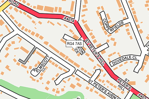 RG4 7AS map - OS OpenMap – Local (Ordnance Survey)