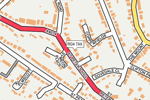 RG4 7AX map - OS OpenMap – Local (Ordnance Survey)