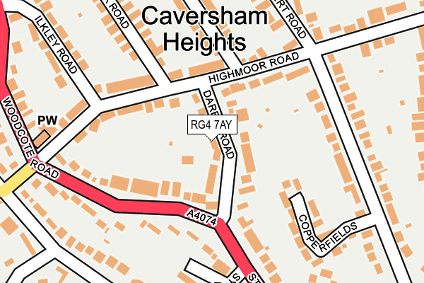Map of CAVERSHAM ANALYTICS LTD at local scale