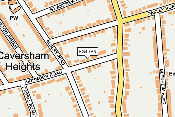 RG4 7BN map - OS OpenMap – Local (Ordnance Survey)