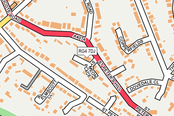 RG4 7DJ map - OS OpenMap – Local (Ordnance Survey)