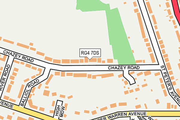 RG4 7DS map - OS OpenMap – Local (Ordnance Survey)