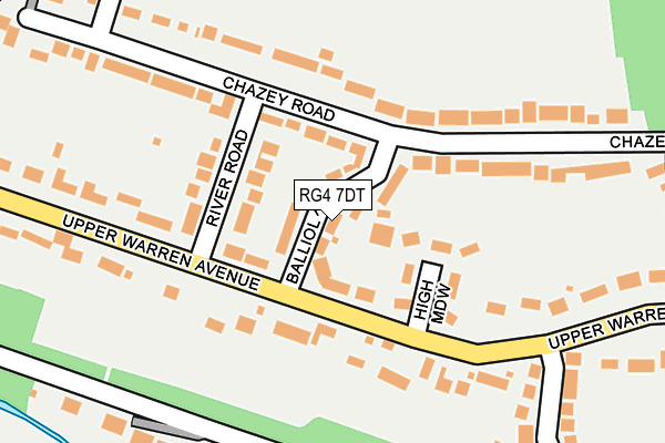 RG4 7DT map - OS OpenMap – Local (Ordnance Survey)