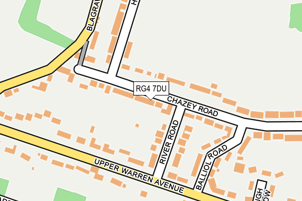 RG4 7DU map - OS OpenMap – Local (Ordnance Survey)