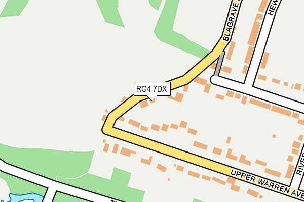 RG4 7DX map - OS OpenMap – Local (Ordnance Survey)