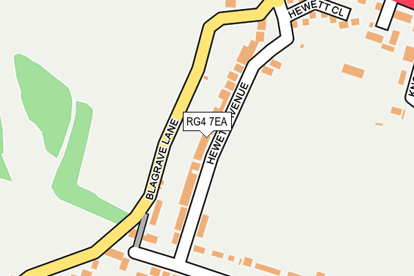RG4 7EA map - OS OpenMap – Local (Ordnance Survey)