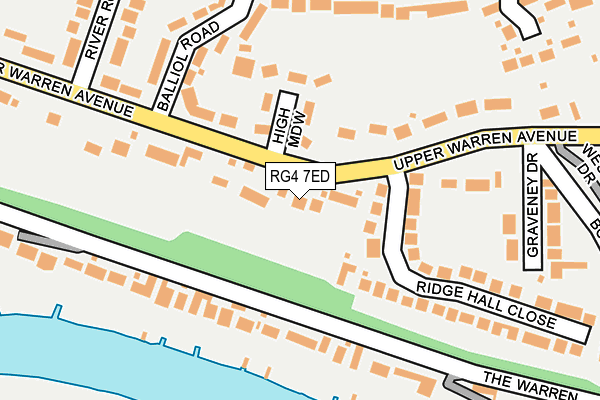 RG4 7ED map - OS OpenMap – Local (Ordnance Survey)