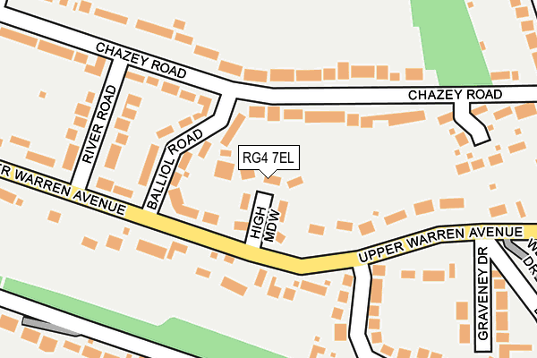 RG4 7EL map - OS OpenMap – Local (Ordnance Survey)