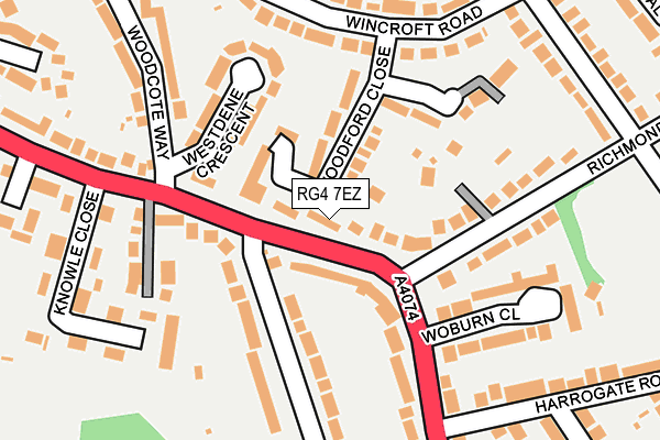 RG4 7EZ map - OS OpenMap – Local (Ordnance Survey)