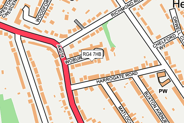 RG4 7HB map - OS OpenMap – Local (Ordnance Survey)